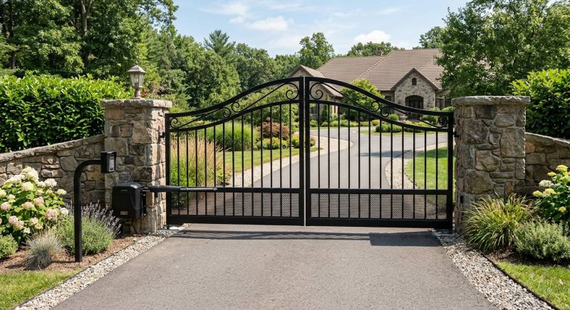 Driveway Gate Installation in Roswell, GA