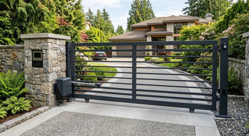 Driveway Gate Installation in Roswell, GA
